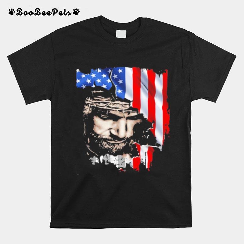 Jesus American Flag T-Shirt