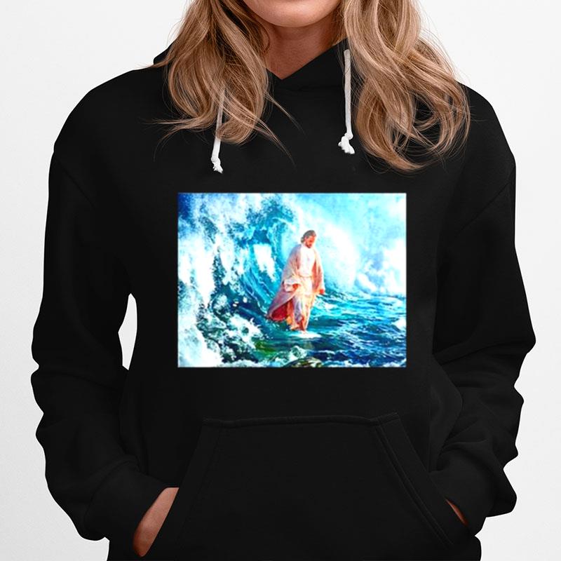 Jesus God He Walks On Water Hoodie