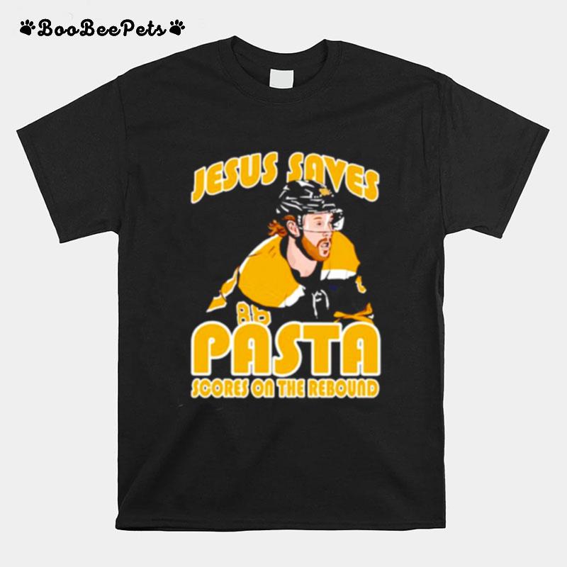 Jesus Saves Pasta Scores On The Rebound T-Shirt