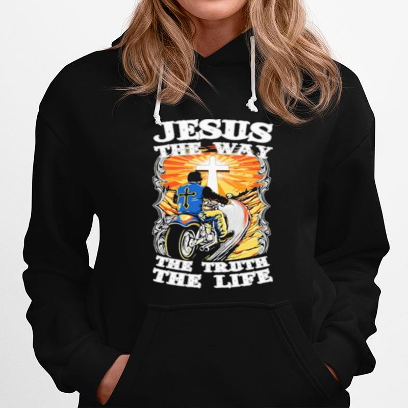 Jesus The Way The Truth The Life Motocross Hoodie