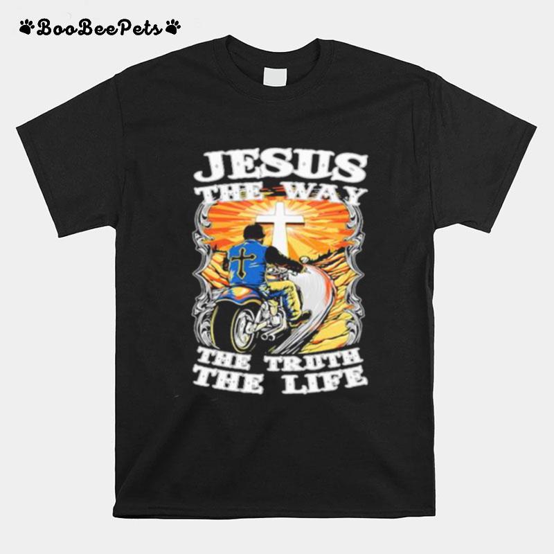 Jesus The Way The Truth The Life Motocross T-Shirt