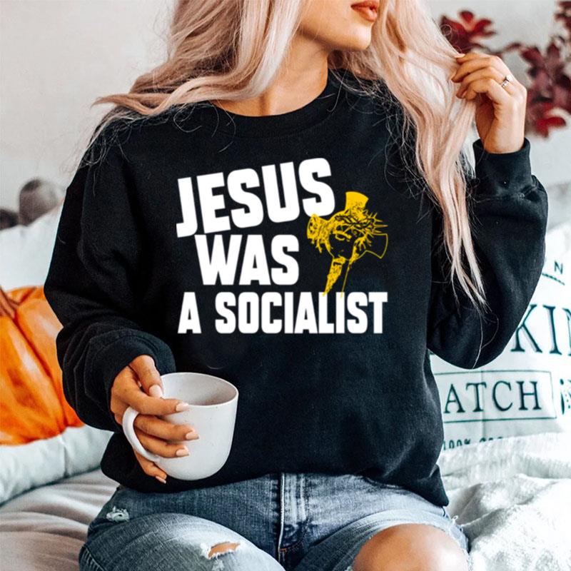 Jesus Was A Socialist Jesus Vintage Sweater