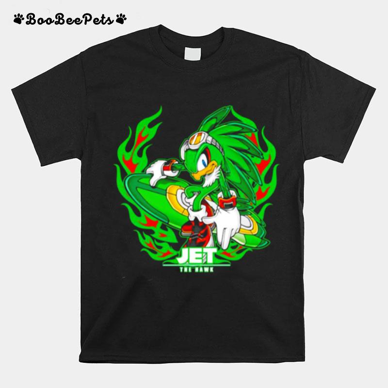 Jet The Hawk Green Flame T-Shirt