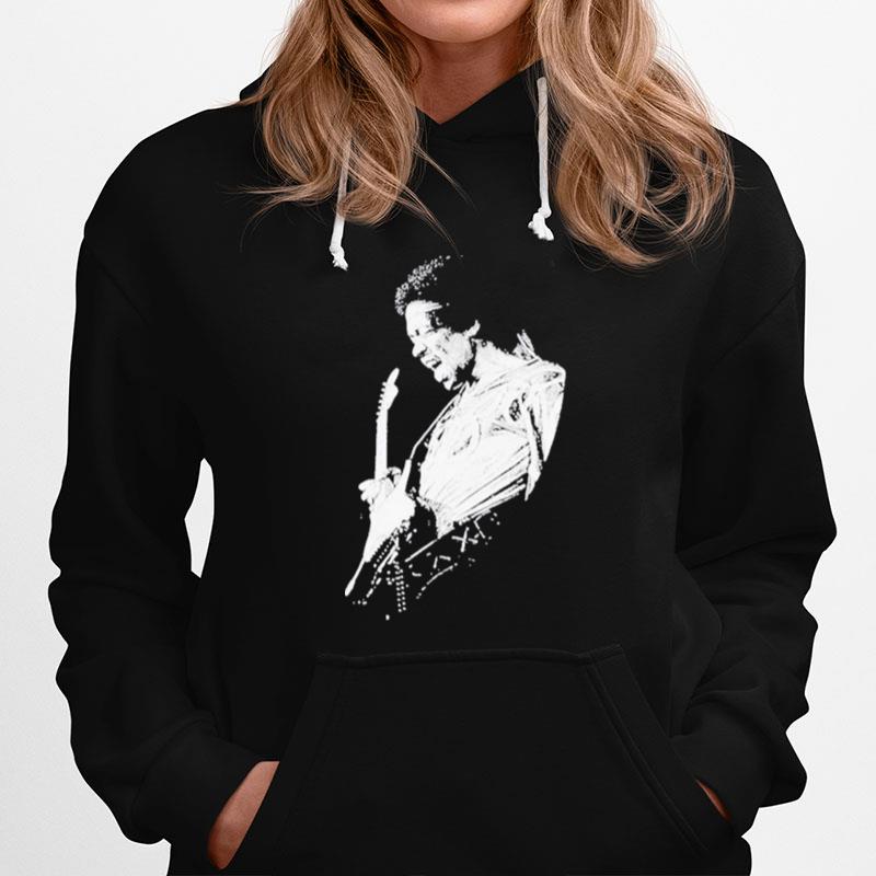 Jimi Hendrix Playing Guitarist Hoodie