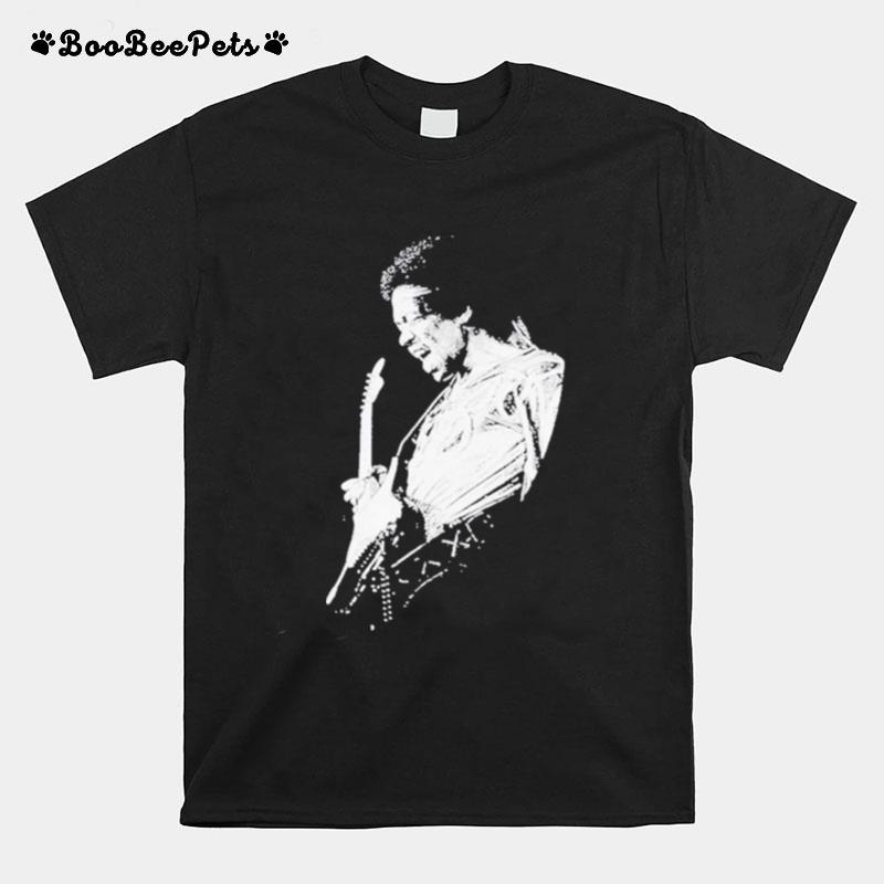 Jimi Hendrix Playing Guitarist T-Shirt