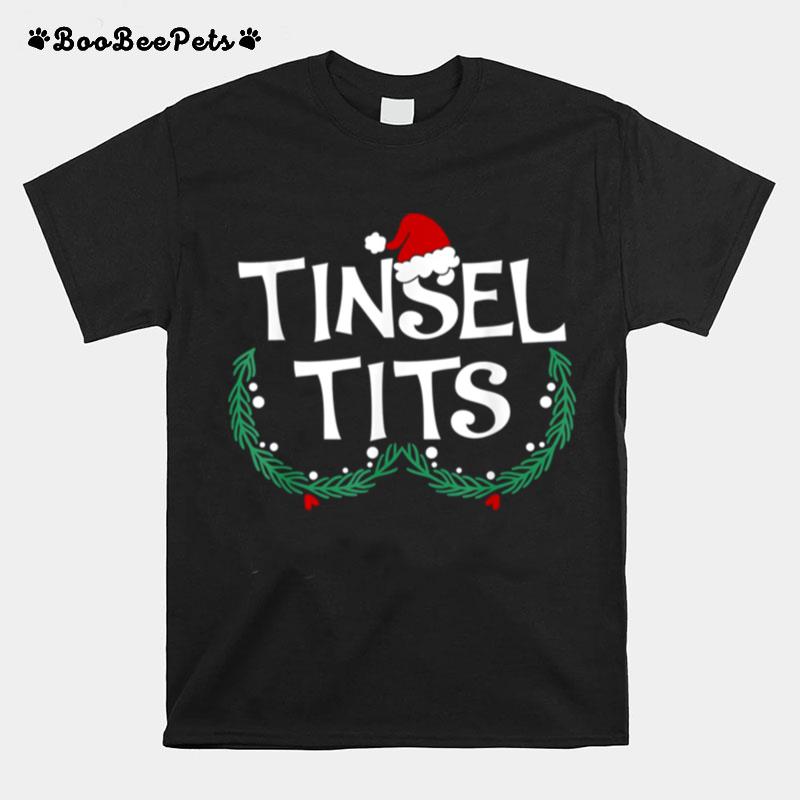 Jingle Balls Tinsel Tits Couples Christmas Matching Couple T-Shirt