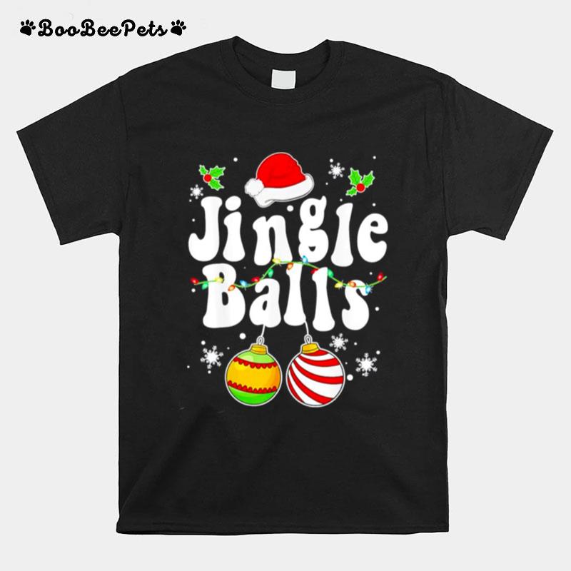 Jingle Balls Tinsel Tits Matching Couple Chestnuts T-Shirt