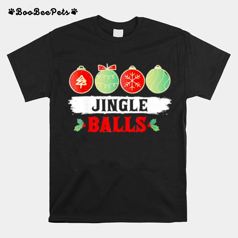 Jingle Balls Tinsel Tits Matching Couple T-Shirt