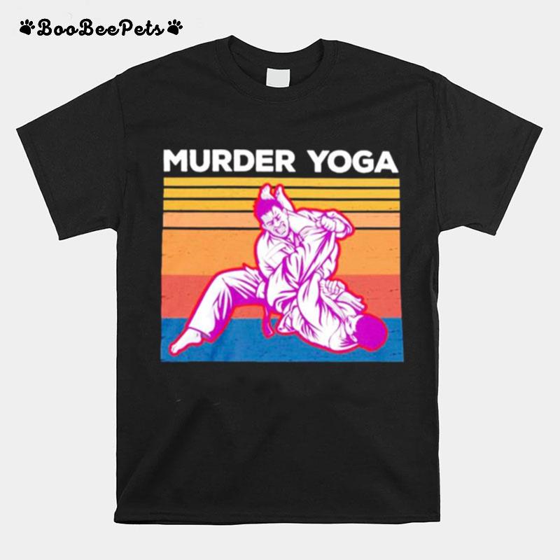 Jiu Jitsu Murder Yoga Vintage T-Shirt