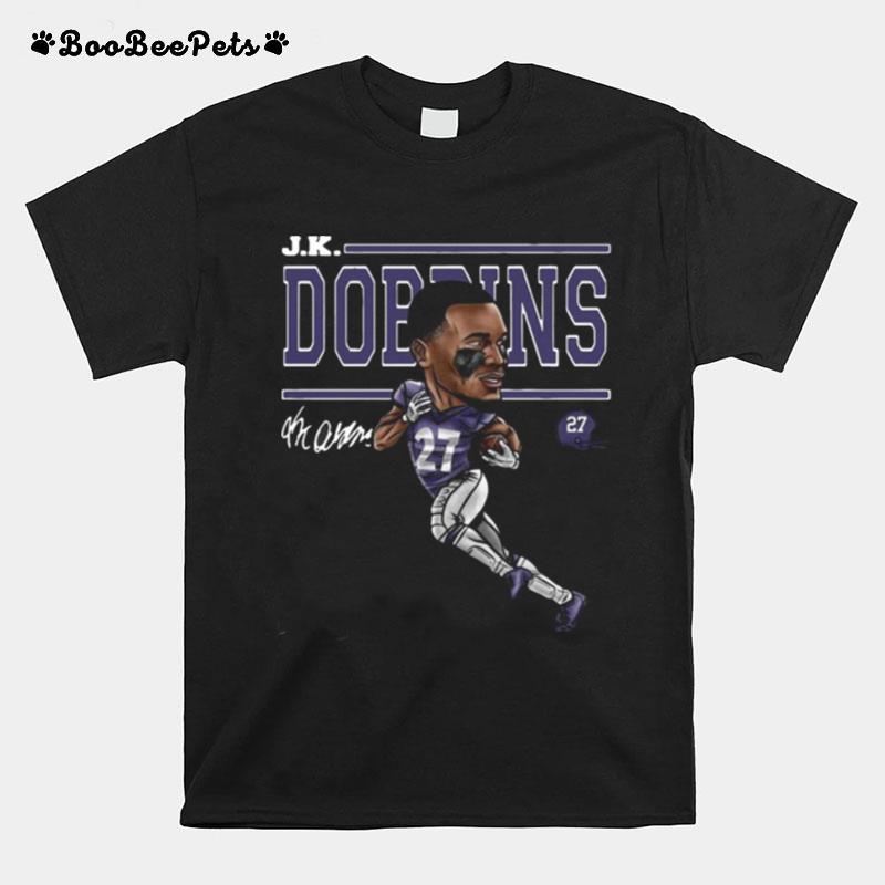 Jk Dobbins Baltimore Ravens Football T-Shirt