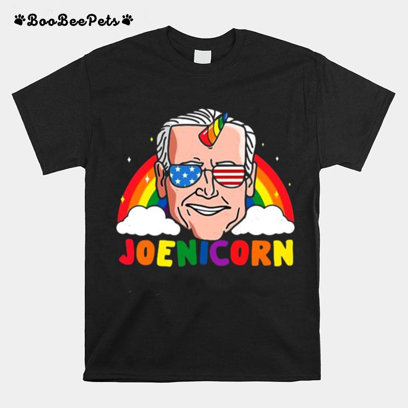 Joe Biden 2024 Unicorn Joenicorn Funny President Usa Rainbow T-Shirt