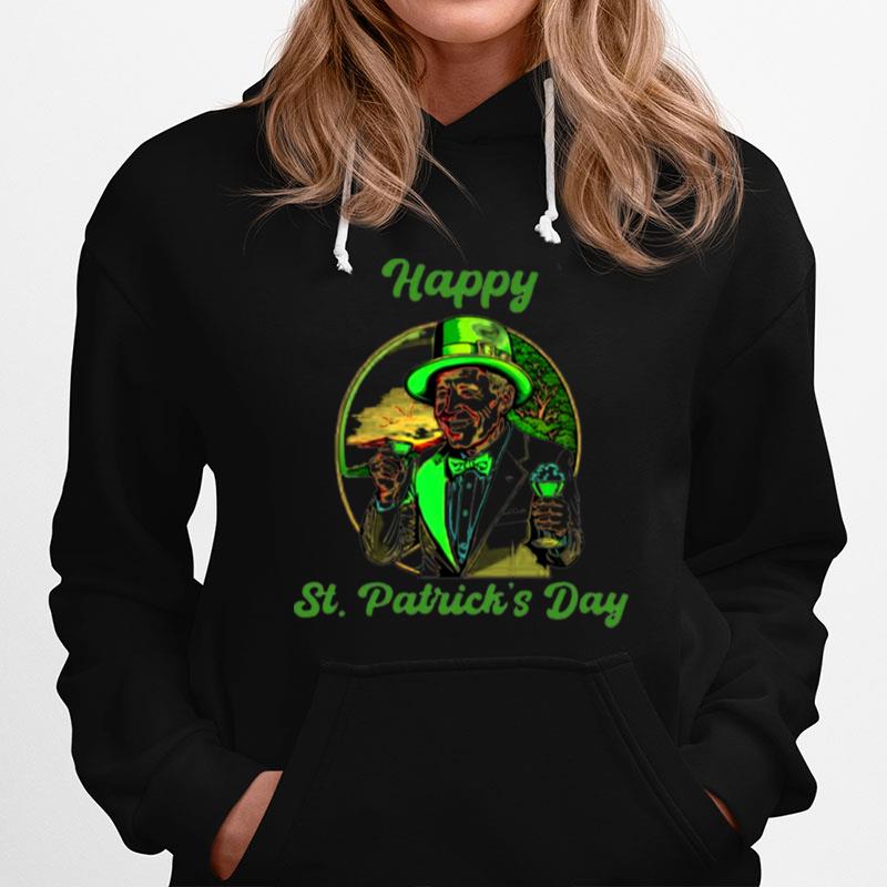 Joe Biden As Funny Leprechaun St Patricks Day Shamrock Hoodie