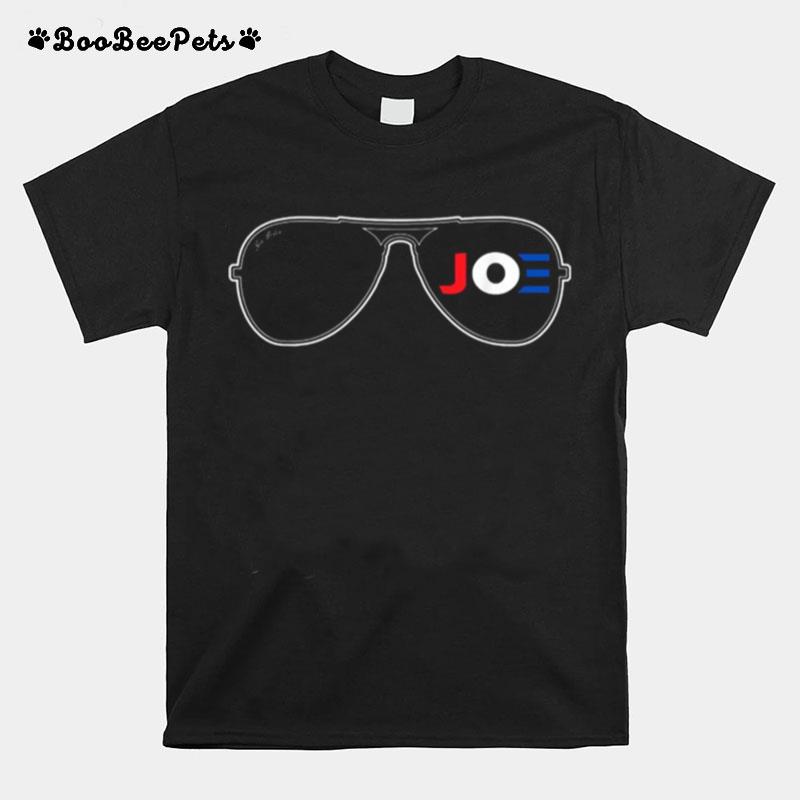 Joe Biden Aviator Sunglasses Patriotic American T-Shirt