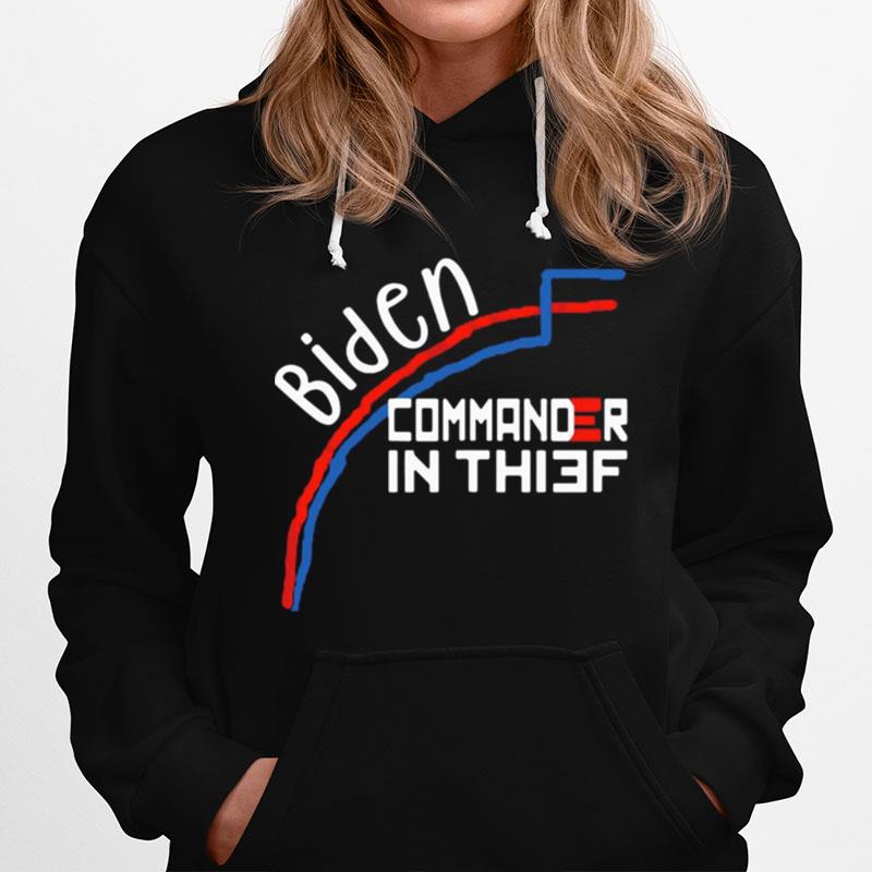 Joe Biden Commander In Thief Benfords Law Trump Hoodie