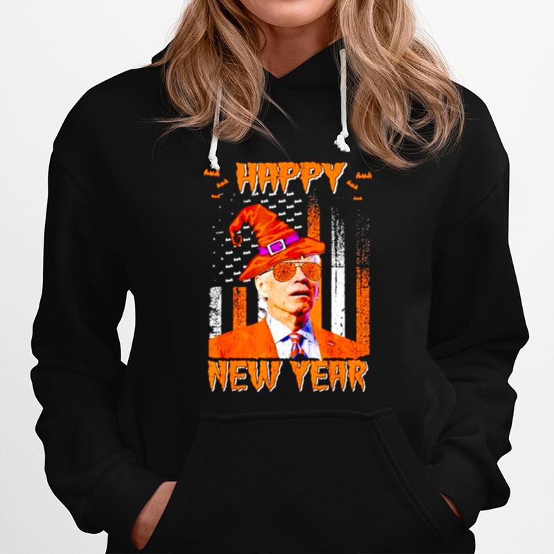 Joe Biden Confused Anti Biden Pumpkin Happy New Year Halloween Hoodie