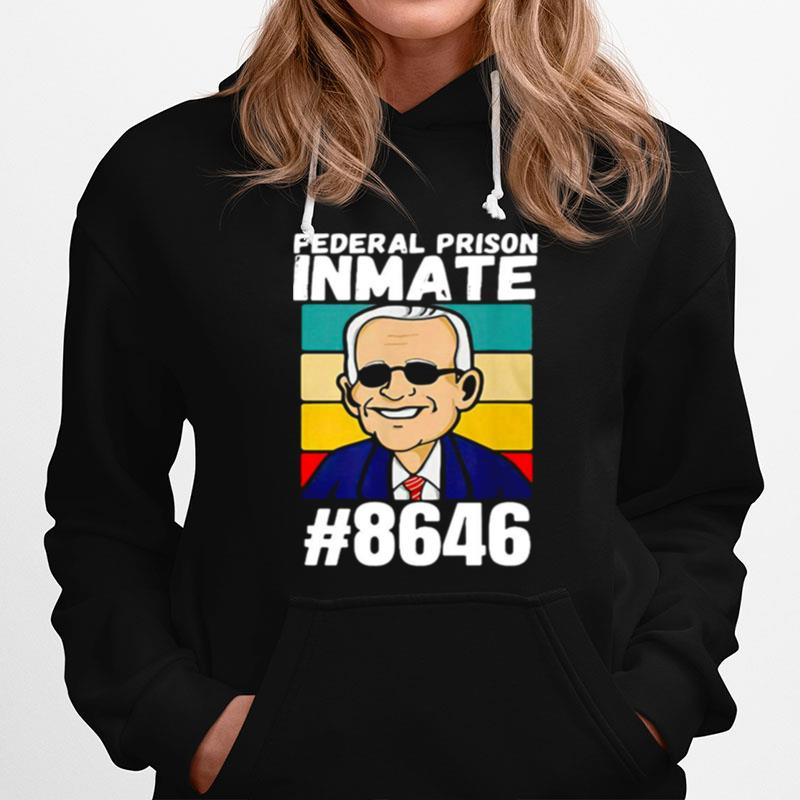 Joe Biden Federal Prison Inmate 8646 Vintage Hoodie