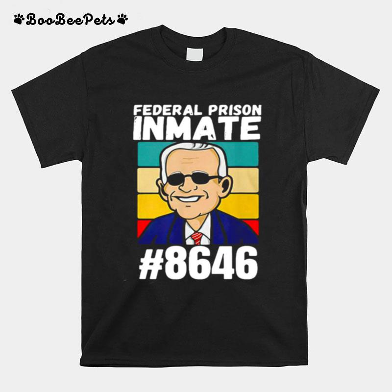 Joe Biden Federal Prison Inmate 8646 Vintage T-Shirt