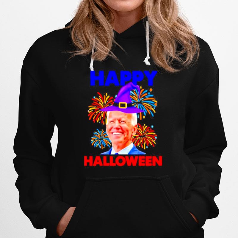 Joe Biden Happy Halloween Firework Hoodie