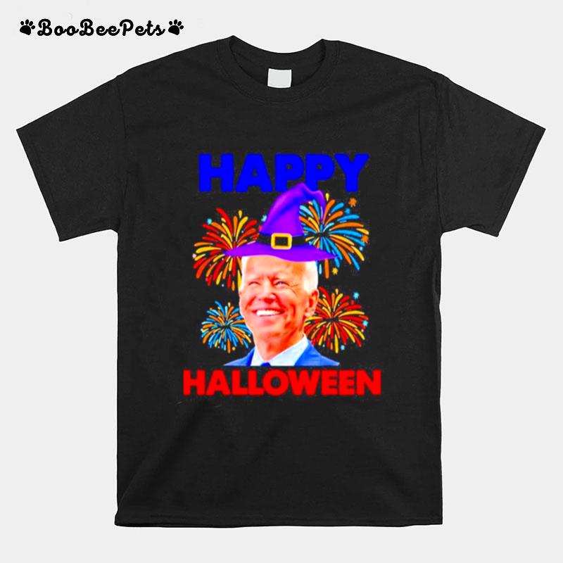 Joe Biden Happy Halloween Firework T-Shirt