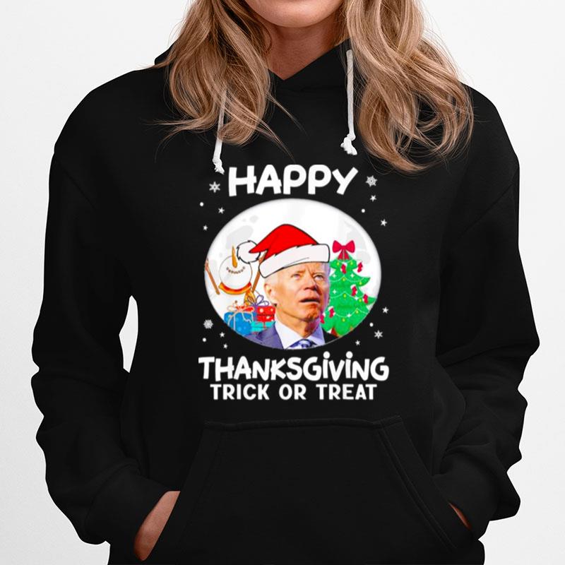 Joe Biden Happy Thanksgiving Trick Or Treat Hoodie