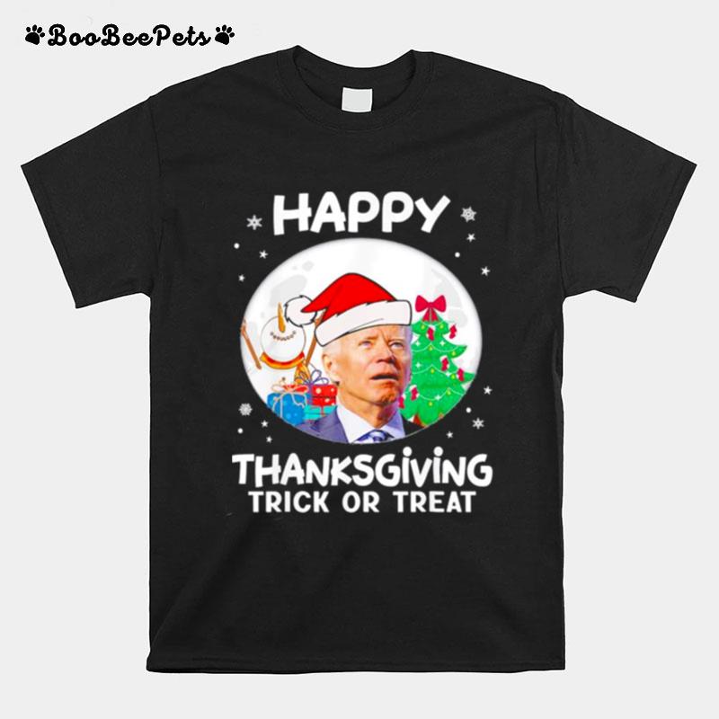 Joe Biden Happy Thanksgiving Trick Or Treat T-Shirt