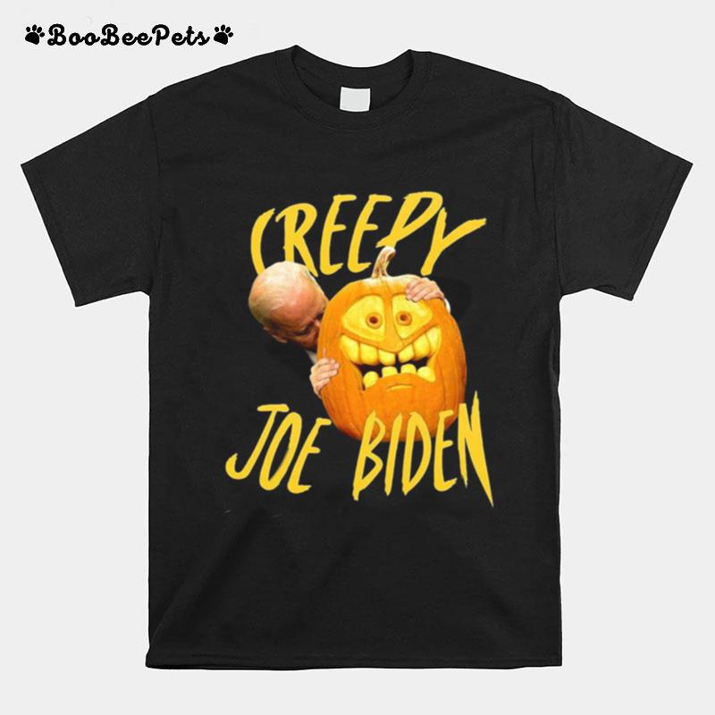 Joe Biden Hug Pumpkin Creepy T-Shirt