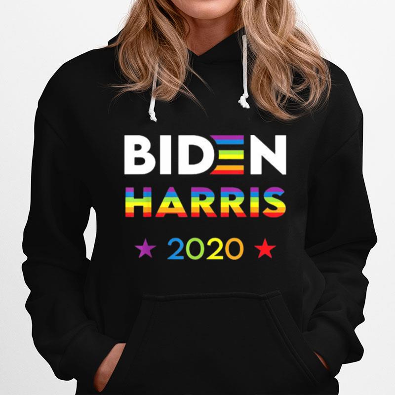 Joe Biden Kamala Harris Rainbow Gay Pride Lgbt Election Tee Hoodie