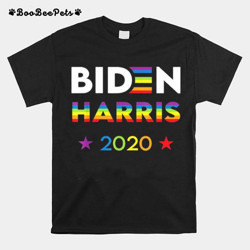 Joe Biden Kamala Harris Rainbow Gay Pride Lgbt Election Tee T-Shirt