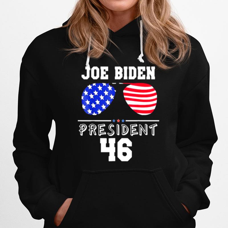 Joe Biden President 46 Sunglasses Patriotic American Flag Classic Hoodie