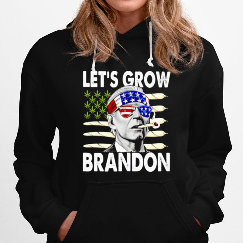 Joe Biden Smoke Weed Lets Grow Brandon Hoodie