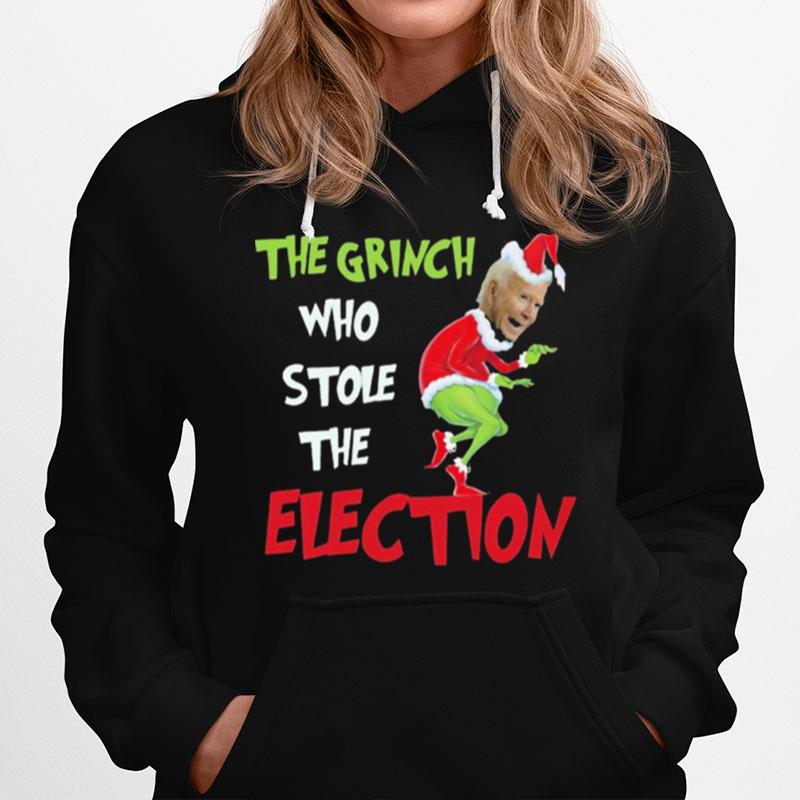 Joe Biden The Grinch Who Stole The Election Christmas Hoodie