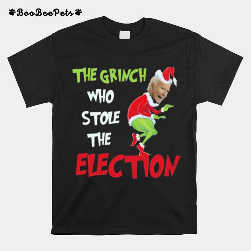 Joe Biden The Grinch Who Stole The Election Christmas T-Shirt