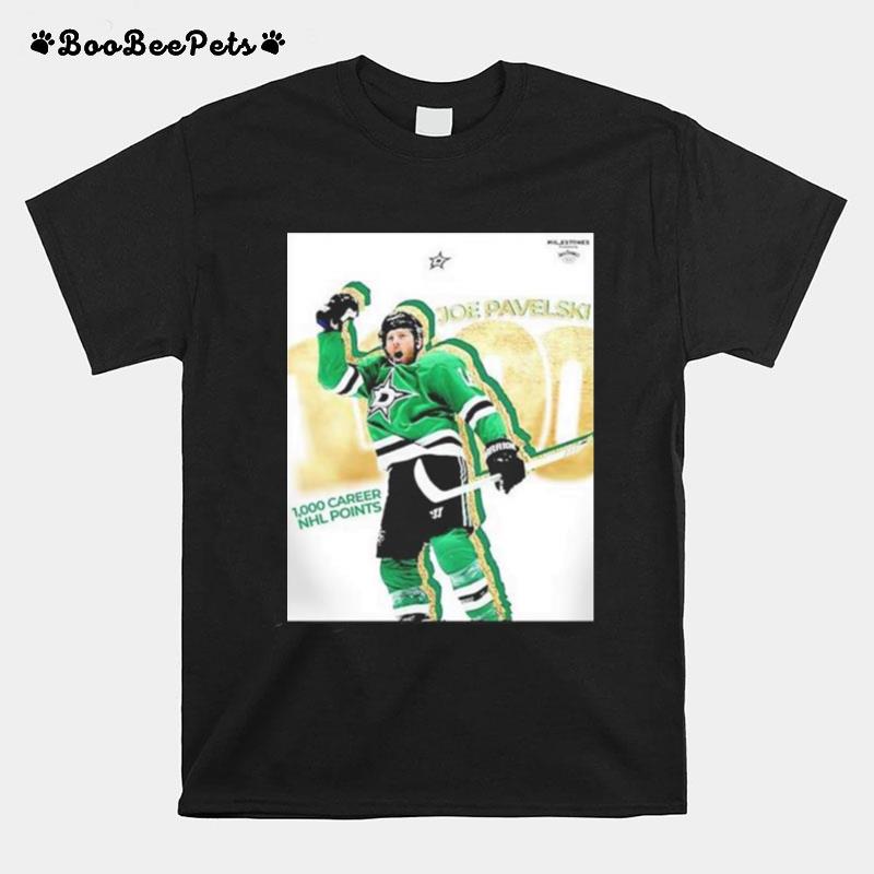 Joe Pavelski 1000 Career Nhl Points T-Shirt