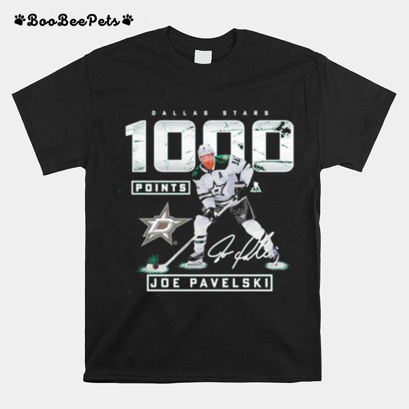 Joe Pavelski Dallas Stars 1000 Career Points T-Shirt