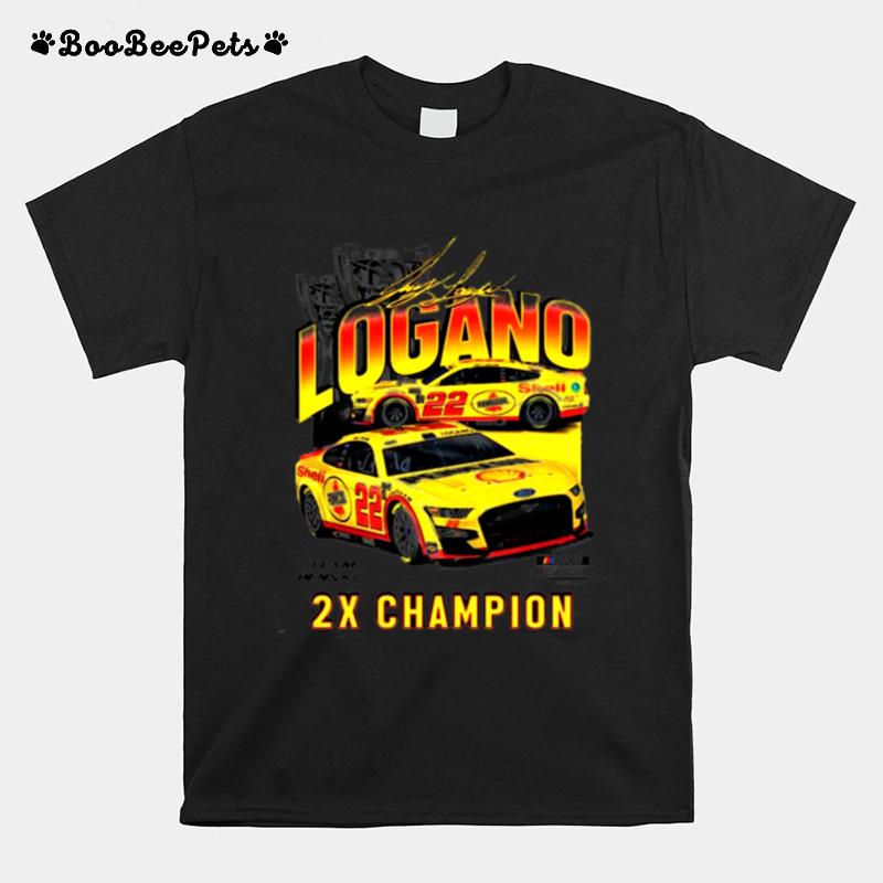 Joey Logano Team Penske Two Time Nascar Cup T-Shirt