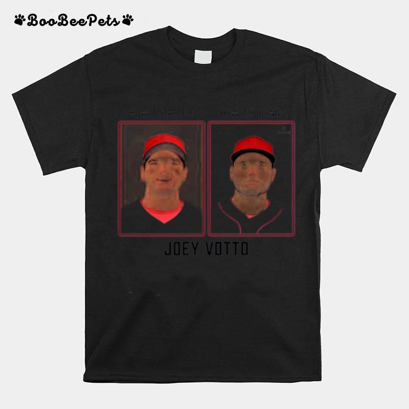 Joey Votto Then Now Mlbpa T-Shirt