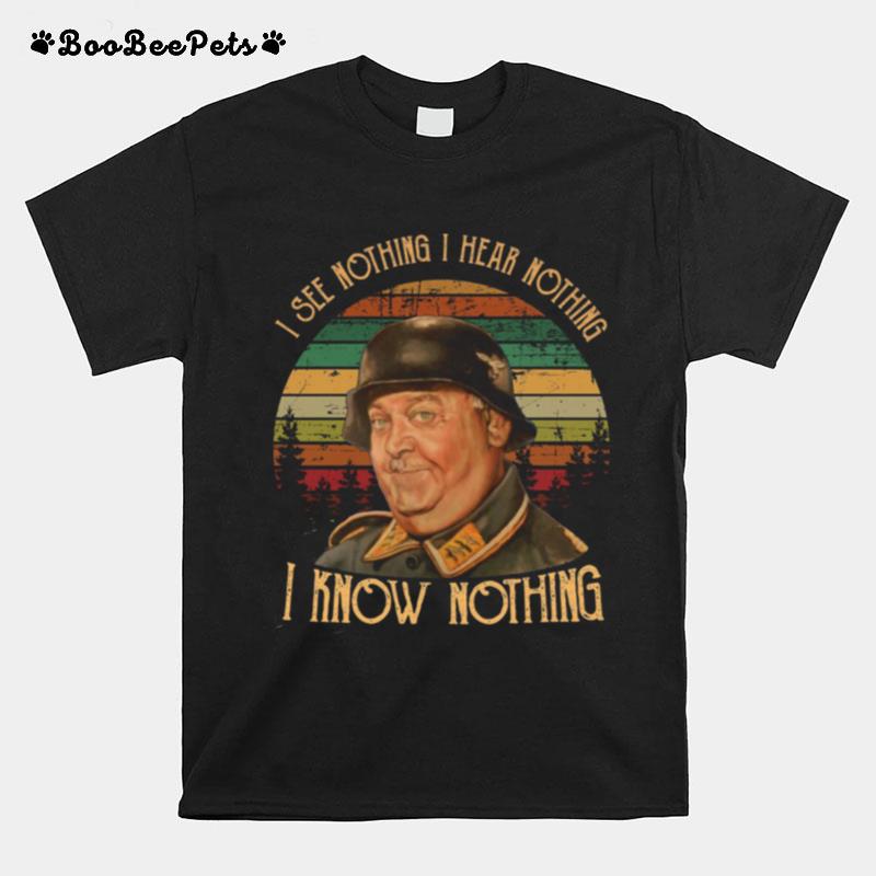 John Banner I See Nothing I Hear Nothing I Know Nothing Vintage T-Shirt