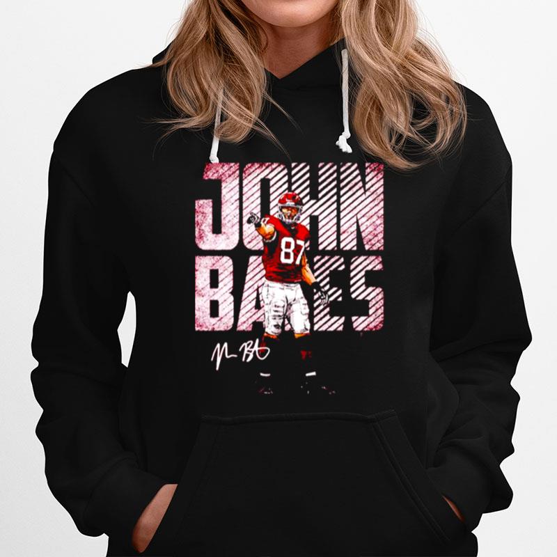 John Bates Washington Commanders Bold Signature Hoodie