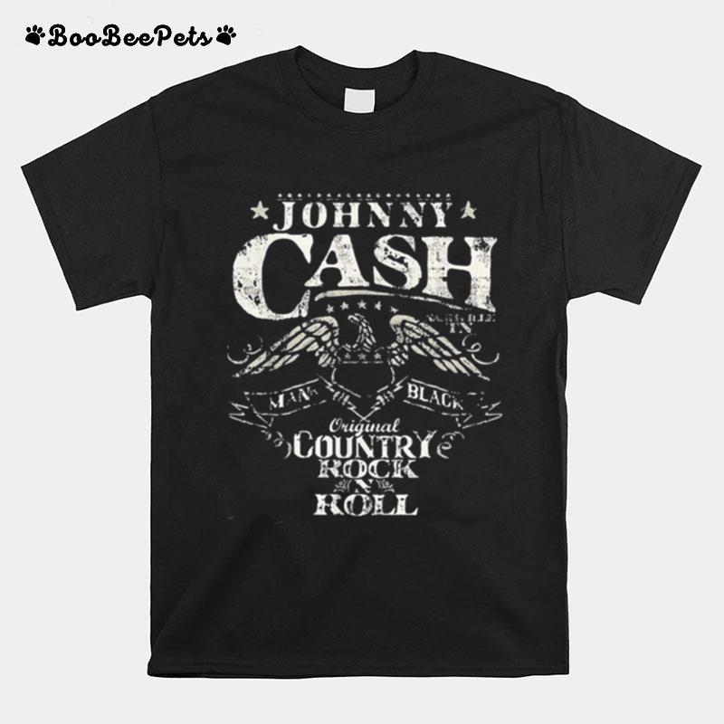 Johnny Arts Cash Music Country Rock N Roll The Man In Black T-Shirt