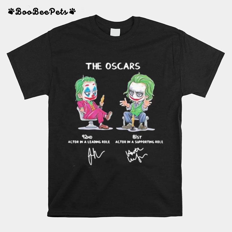 Joker The Oscars 92Nd 81St Actor In A Leading Role Signatures T-Shirt