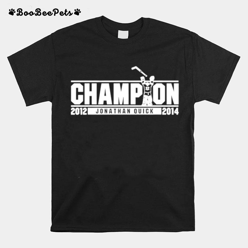 Jonathan Quick Champion 2012 2014 T-Shirt