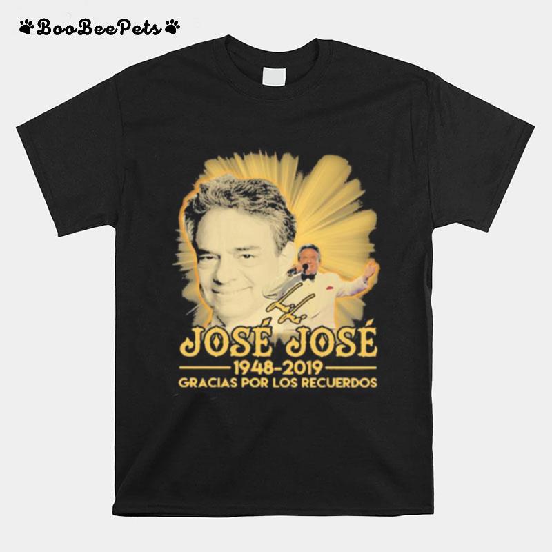 Jose Jose 1948 2019 Gracias Por Los Recuerdos Signature T-Shirt