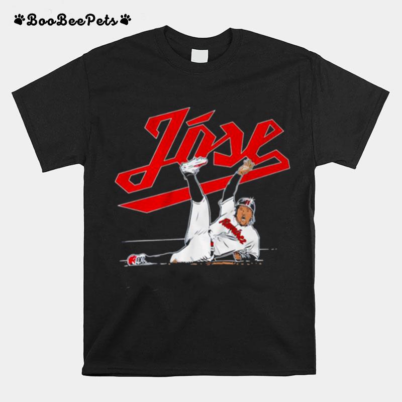 Jose Ramirez Slide Cleveland T-Shirt