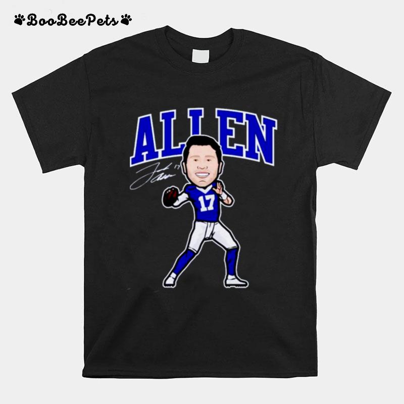 Josh Allen Buffalo Toon Signature T-Shirt