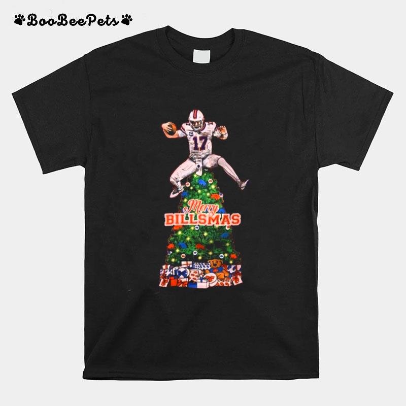 Josh Allen Merry Christmas Leap Tree T-Shirt