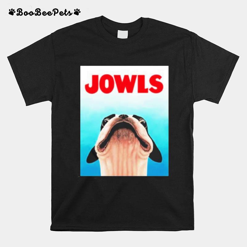 Jowls Boston Terrier Poster T-Shirt