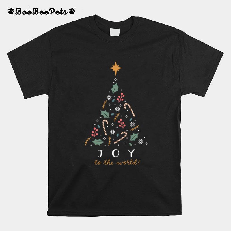 Joy To The World Tree Christmas T-Shirt