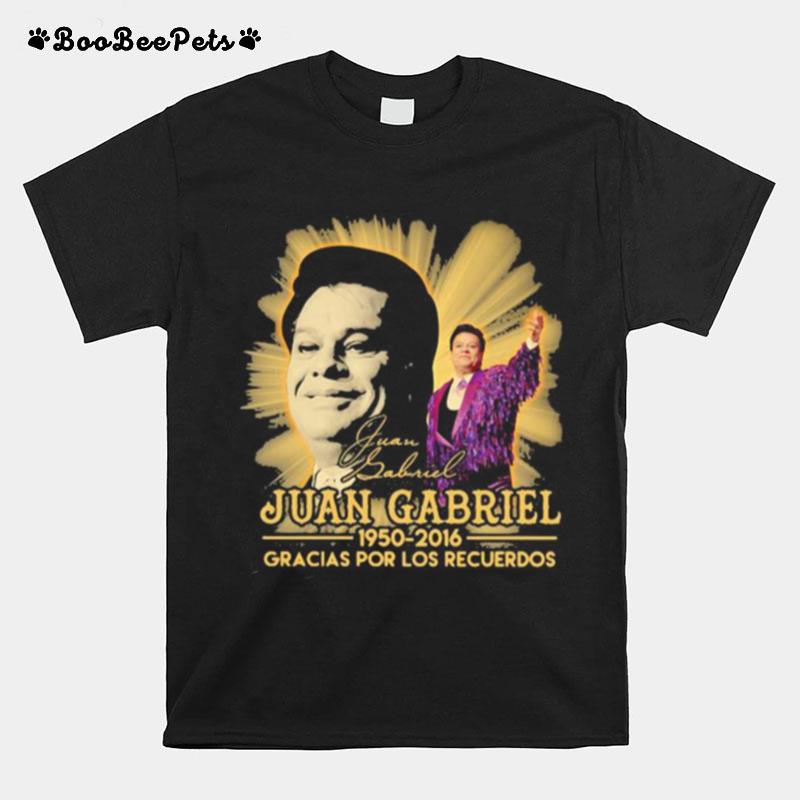 Juan Gabriel 1950 2016 Gracias Por Los Recuerdos Signature T-Shirt