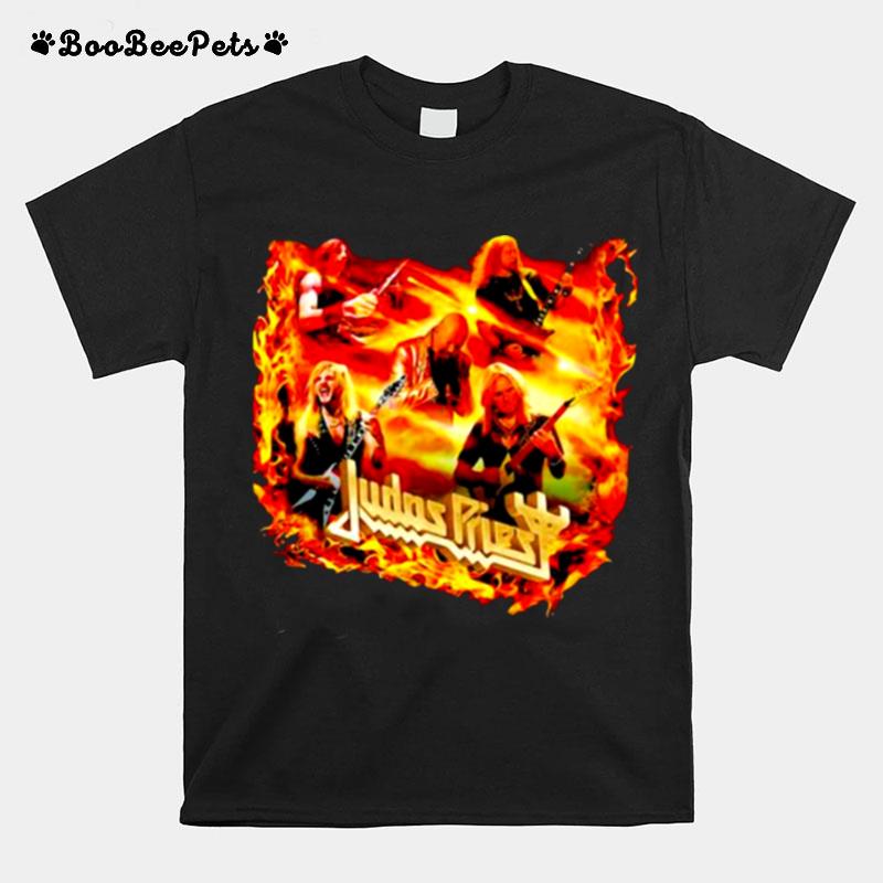 Judas Priest Fire Rock Band Music T-Shirt