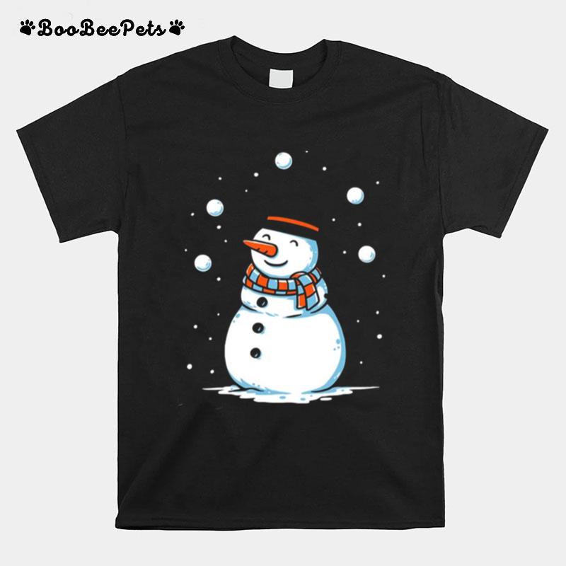 Juggling Snowman Wanna See Magic T-Shirt